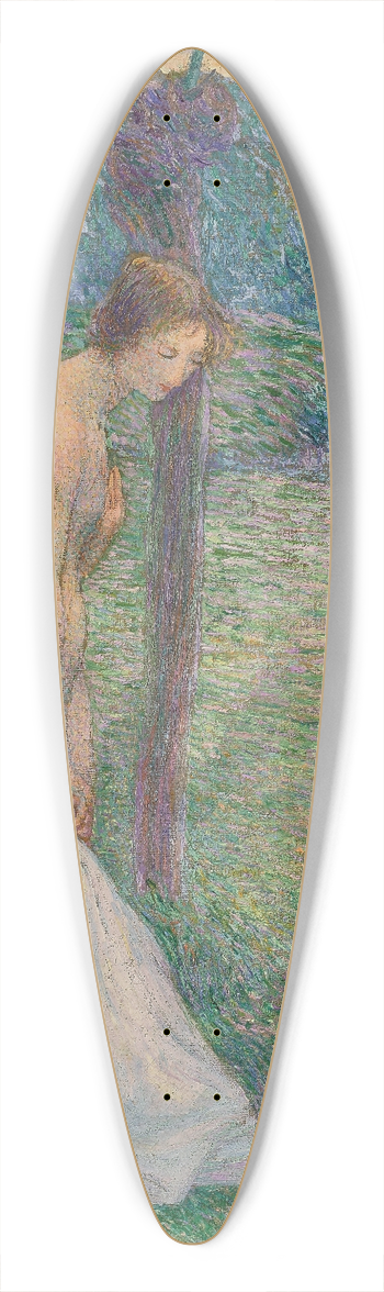 Hippolyte Petitjean - Baigneuse 39.3 inch art pintail longboard deck