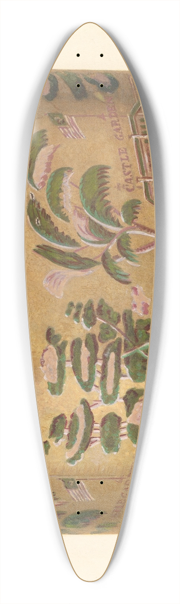 Holger Hansen - Bandbox 39.3 inch art pintail longboard deck