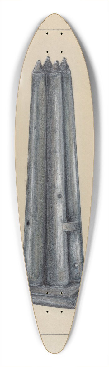 Holger Hansen - Candle Mold 39.3 inch art pintail longboard deck
