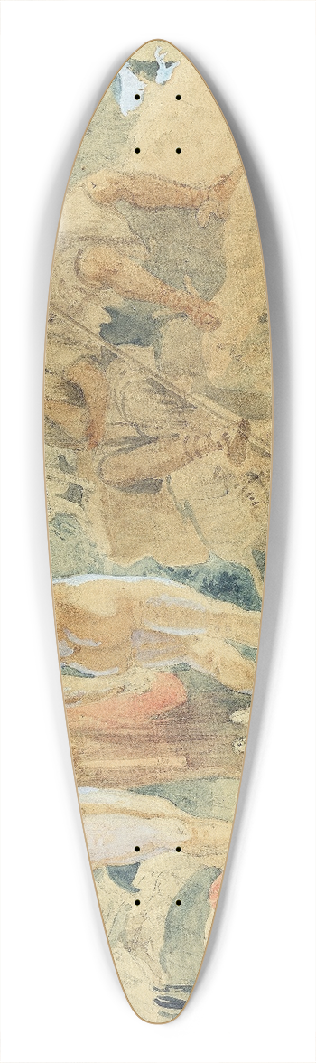 Holger Roed - The Judgment of Paris 39.3 inch art pintail longboard deck