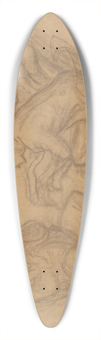 Honor Daumier - The Reading 39.3 inch art pintail longboard deck