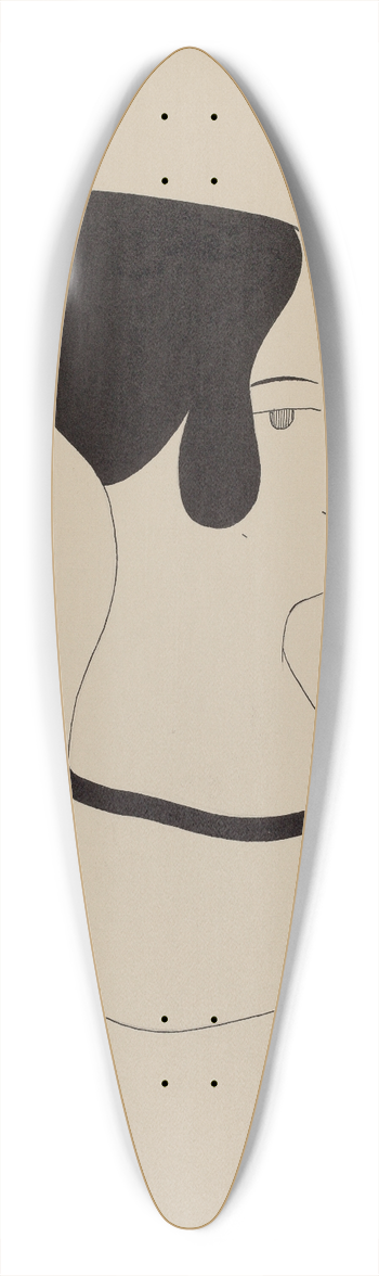 Howard Weld - Hat Mannequin 39.3 inch art pintail longboard deck