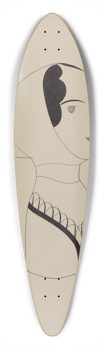 Howard Weld - Hat Mannequin and Bonnet 39.3 inch art pintail longboard deck