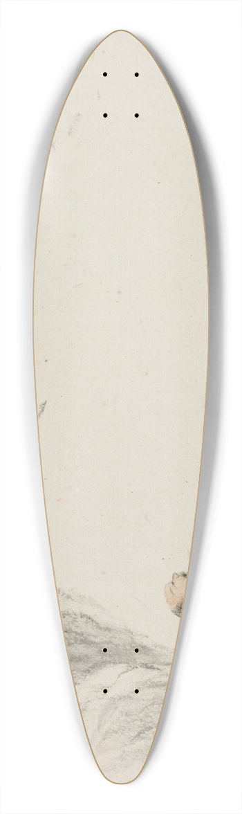 Hua Yan - A Man Reclines beneath an Overhanging Branch 39.3 inch art pintail longboard deck