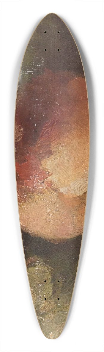 Hubert Bellis - Fruit still life 39.3 inch art pintail longboard deck