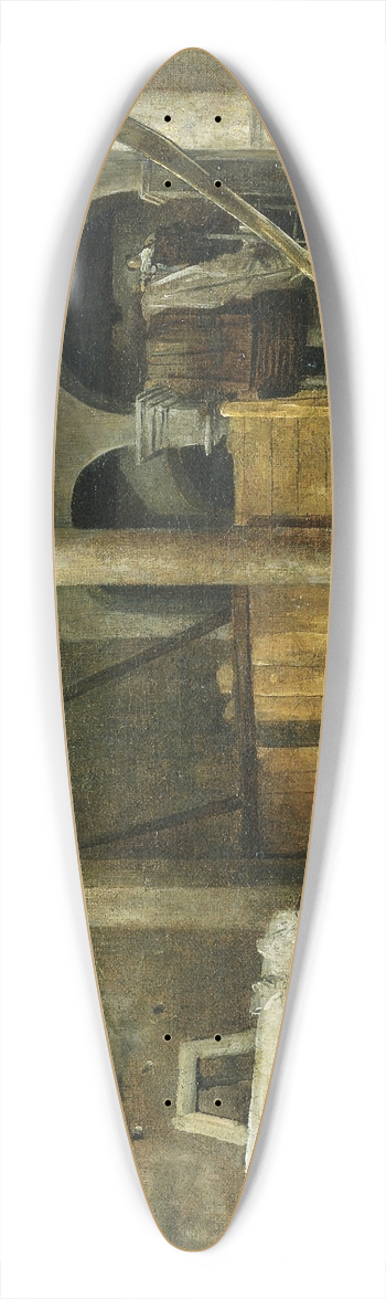 Hubert Robert - The Artists Studio 39.3 inch art pintail longboard deck