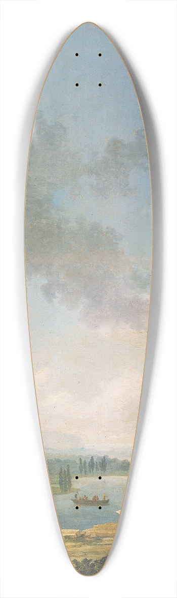 Hubert Robert - The Column 39.3 inch art pintail longboard deck