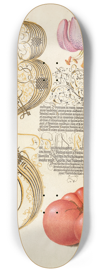 Joris Hoefnagel - Martagon Lily and Tomato 8.25 inch art skate deck