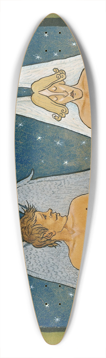 Hugo Simberg - Devotion 39.3 inch art pintail longboard deck