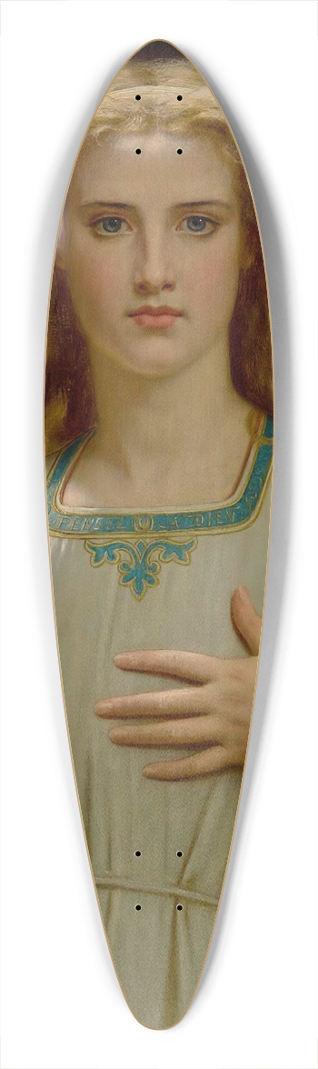 Hugues Merle - Pensez  Dieu 39.3 inch art pintail longboard deck