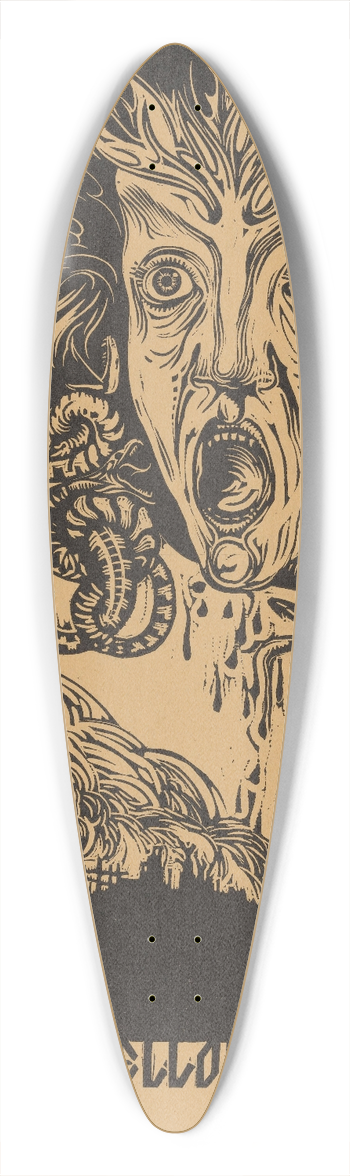 Huib Luns - Bellona 39.3 inch art pintail longboard deck