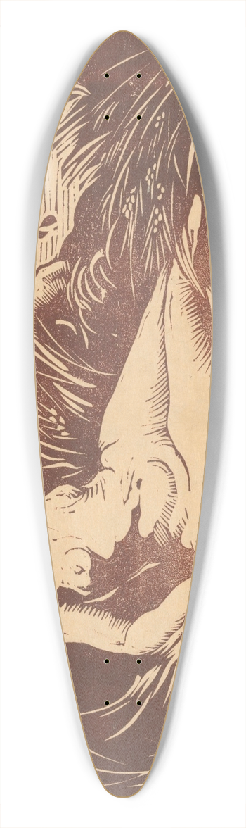 Huib Luns - Ceres 39.3 inch art pintail longboard deck