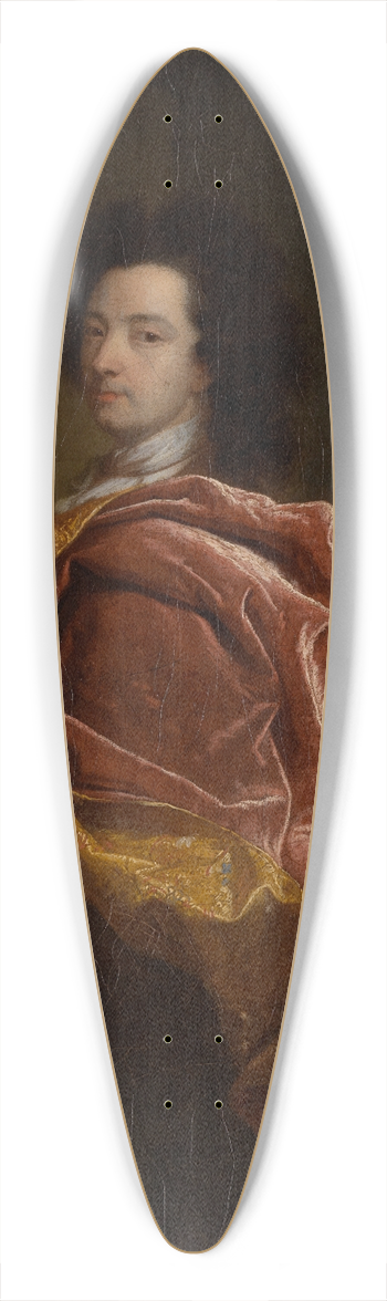 Hyacinthe Rigaud - Self-portrait 39.3 inch art pintail longboard deck