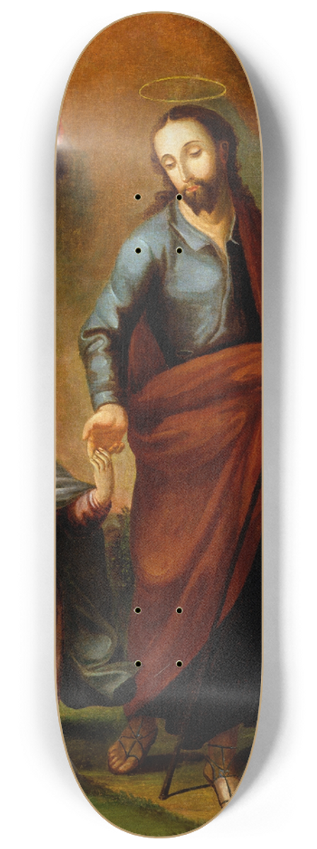 Jos Campeche y Jordn - San Jose y el Cristo nino 8.25 inch art skate deck