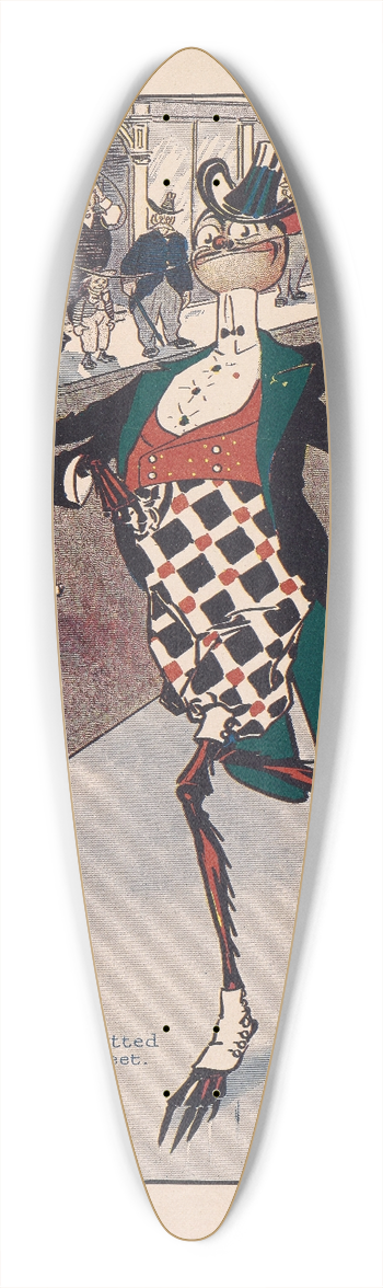 Ike Morgan - The Woggle-Bug book Pl.01 39.3 inch art pintail longboard deck