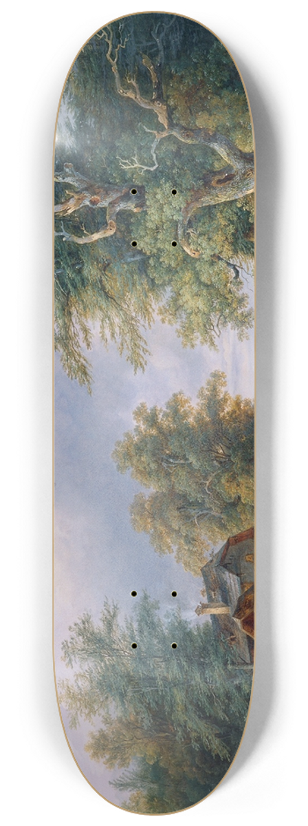 Josef Altenkopf - Bauerngehft an einer Waldstrae 8.25 inch art skate deck