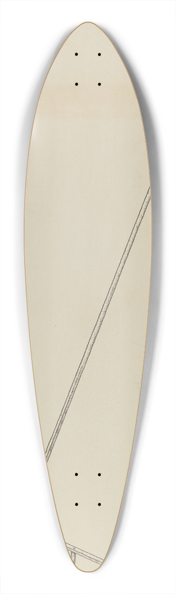 Irene Lawson - Toast Rack 39.3 inch art pintail longboard deck