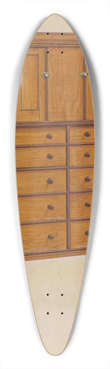 Irving I. Smith - Shaker Cabinet 39.3 inch art pintail longboard deck