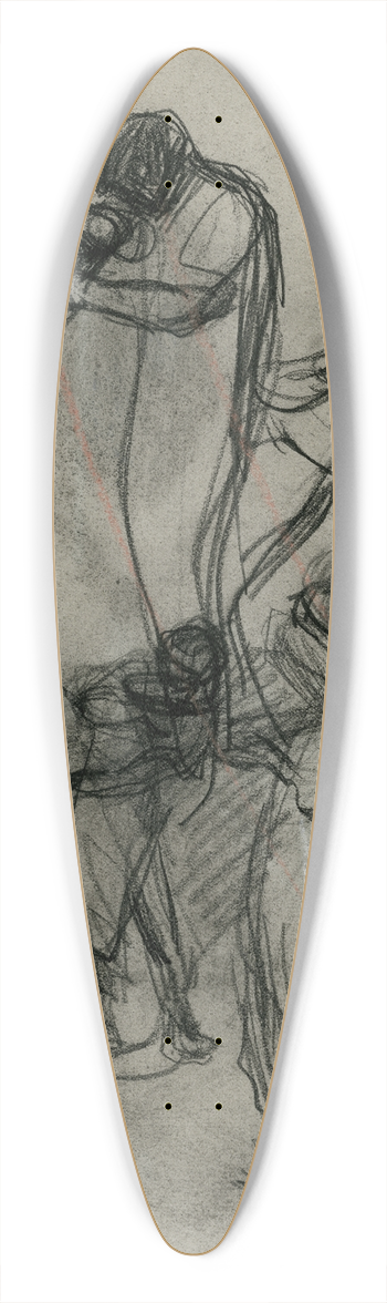 Isaac Israls - Glasblazers 2 39.3 inch art pintail longboard deck