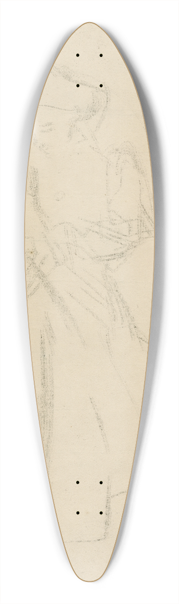 Isaac Israls - Vrouw bezig met kleding 39.3 inch art pintail longboard deck