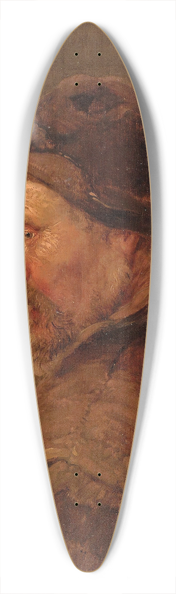 Isaac van Ostade - A Man In A Hat And Weathered Clothes 39.3 inch art pintail longboard deck