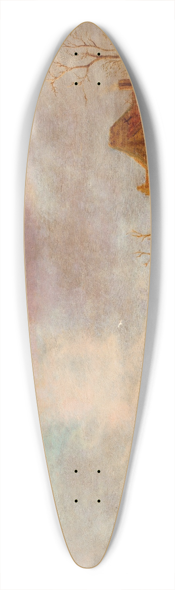 Isaac van Ostade - A winters day outside Haarlem 39.3 inch art pintail longboard deck