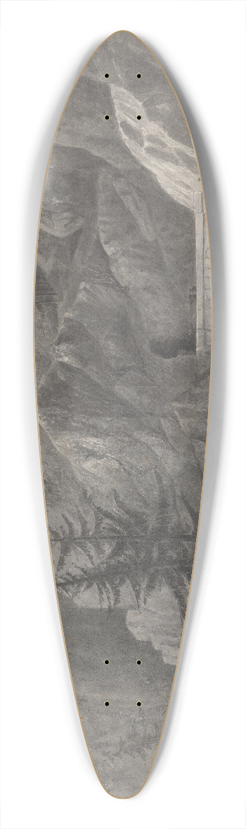 Isaac Weld - Simplon (Switzerland) 39.3 inch art pintail longboard deck
