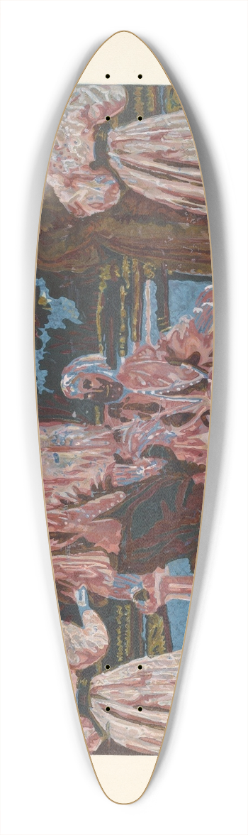 Isabella Ruth Doerfler - Bandbox Design 39.3 inch art pintail longboard deck