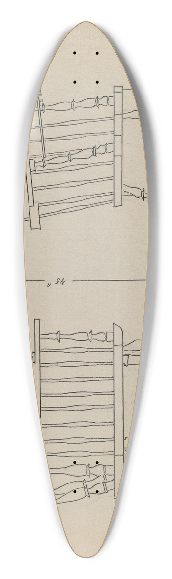 Isadore Goldberg - Chair 39.3 inch art pintail longboard deck