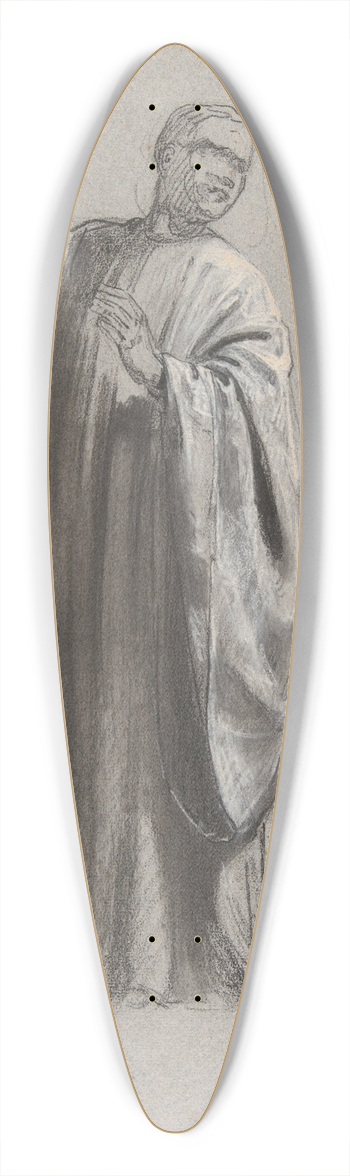Isidore Pils - Drapery Study for a Cleric (lower register) 39.3 inch art pintail longboard deck