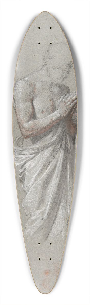 Isidore Pils - Study for Clovis 39.3 inch art pintail longboard deck