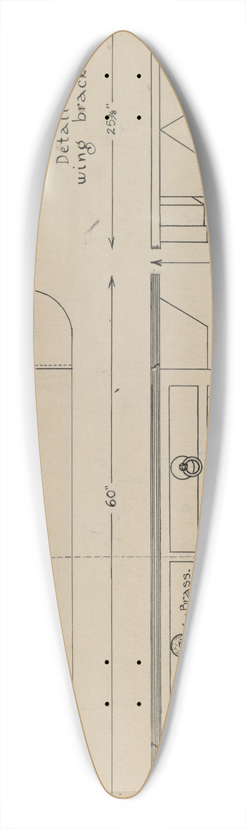 Isidore Sovensky - Sofa Table 39.3 inch art pintail longboard deck