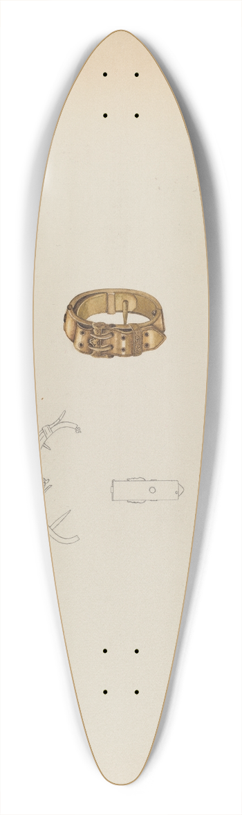 Isidore Steinberg - Tie Clasp 39.3 inch art pintail longboard deck