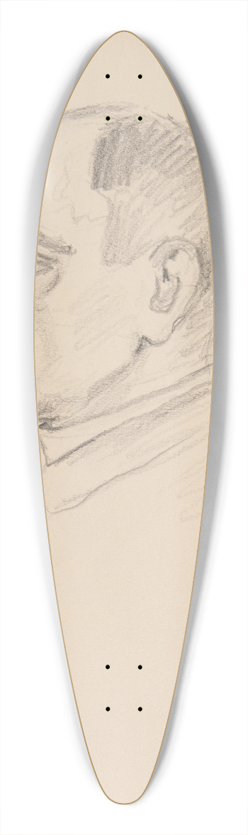 Ivan Ivanec - Studium portretowe  gowa mczyzny 39.3 inch art pintail longboard deck