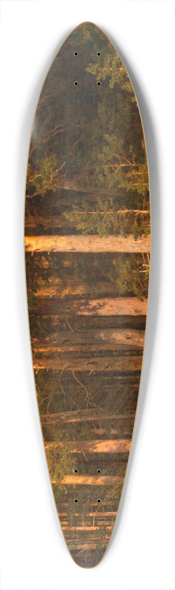 Ivan Ivanovich Shishkin - Mast-Tree grove 39.3 inch art pintail longboard deck
