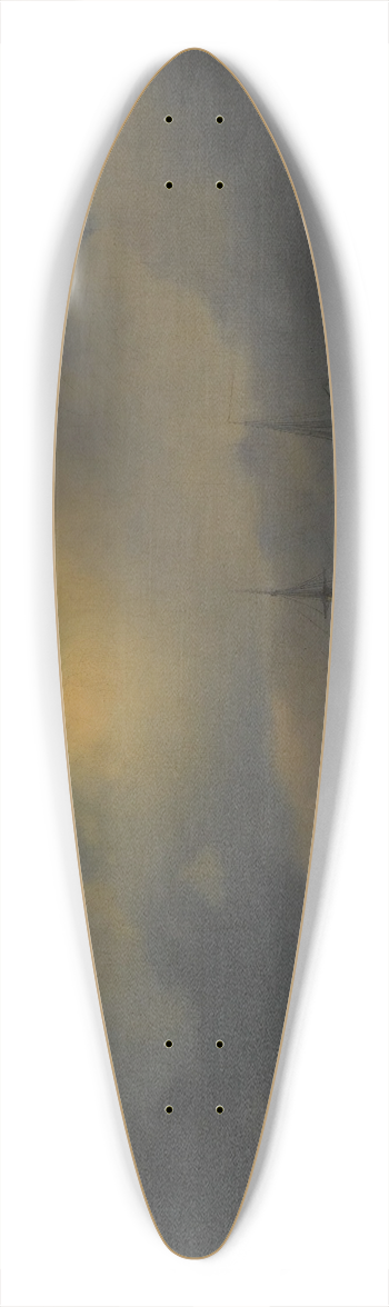 Ivan Konstantinovich Aivazovsky - Shipping In Moonlight 39.3 inch art pintail longboard deck