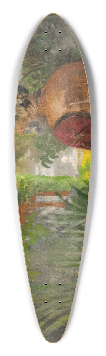 Jacek Malczewski - Landscape with a Palace 39.3 inch art pintail longboard deck