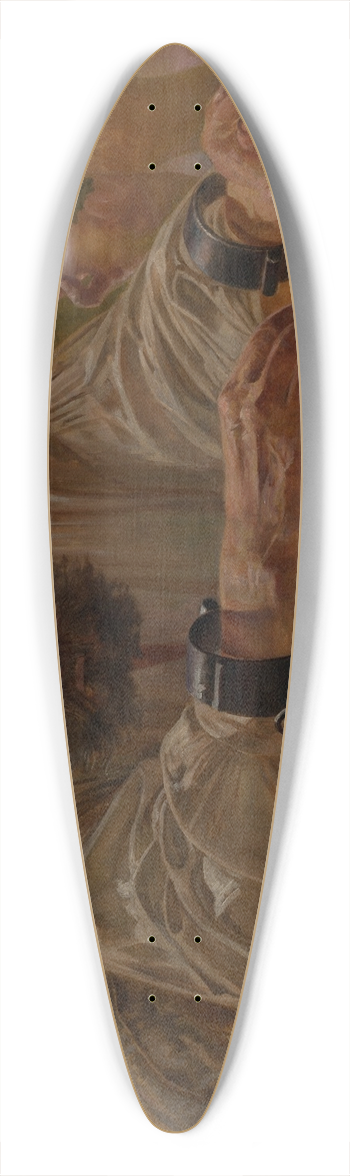 Jacek Malczewski - Relaxation 39.3 inch art pintail longboard deck
