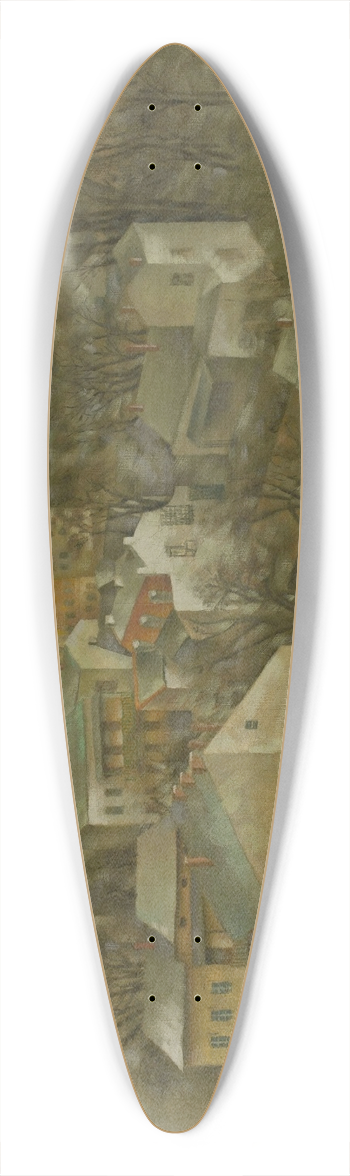 Jacek Mierzejewski - Wawel 39.3 inch art pintail longboard deck