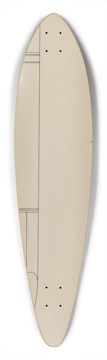 Jack Bochner - Highboy 39.3 inch art pintail longboard deck