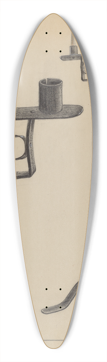 Jack Staloff - Candlestand 39.3 inch art pintail longboard deck