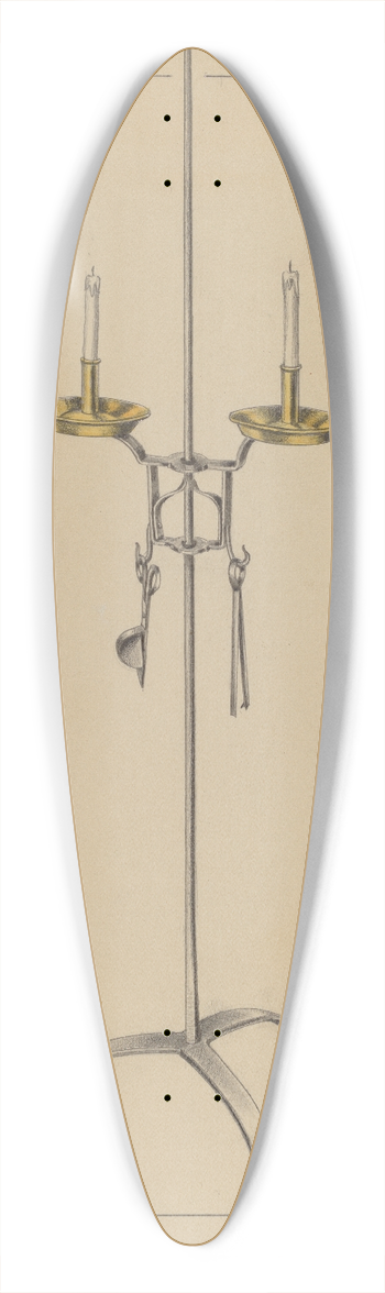 Jack Staloff - Candlestick Stand 39.3 inch art pintail longboard deck