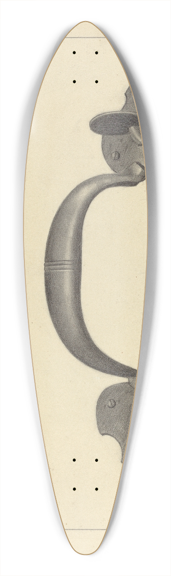 Jack Staloff - Door Handle with Thumb Press 39.3 inch art pintail longboard deck