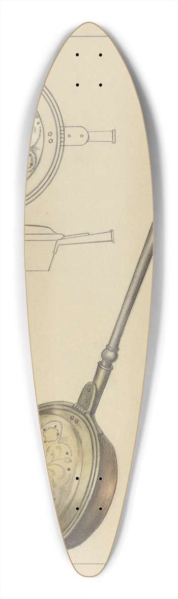 Jack Staloff - Warming Pan 39.3 inch art pintail longboard deck