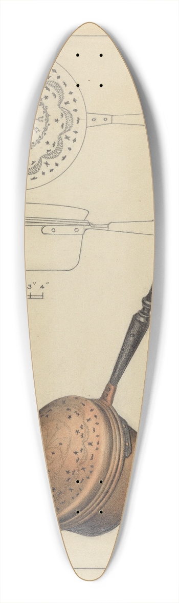 Jack Staloff - Warming Pan 39.3 inch art pintail longboard deck