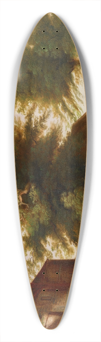 Jacob Cox - Farmyard Scene 39.3 inch art pintail longboard deck