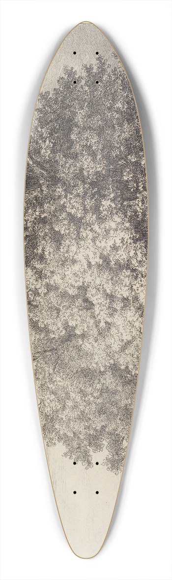 Jacob George Strutt - The Elms at Mongewell 39.3 inch art pintail longboard deck