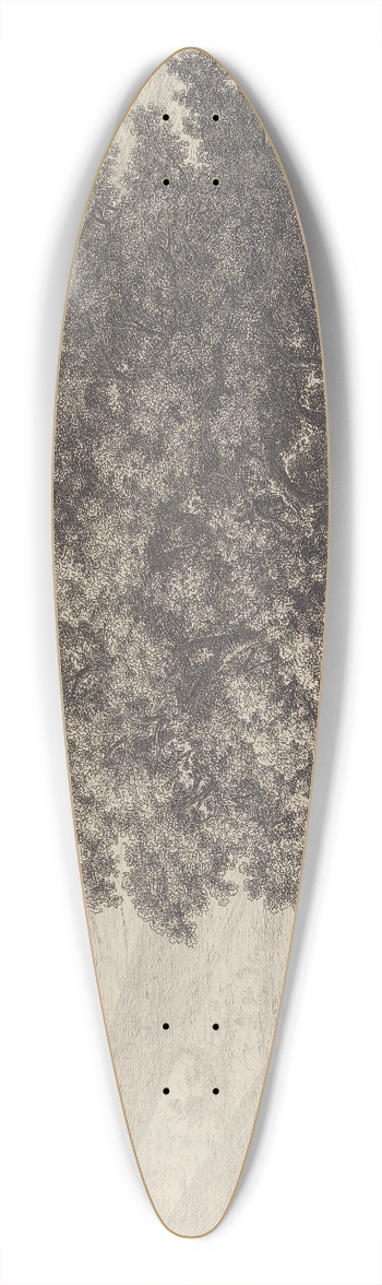 Jacob George Strutt - The Sycamore at Bishopton 39.3 inch art pintail longboard deck