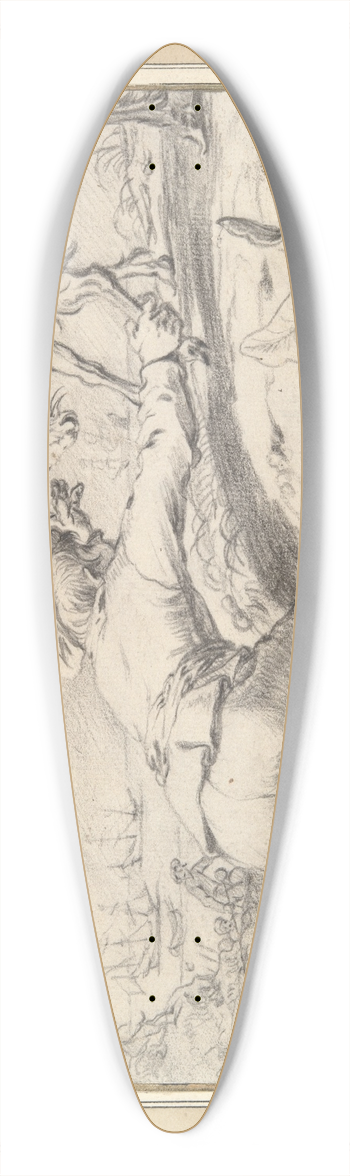 Jacob Gerritsz Cuyp - Boy catching a goat 39.3 inch art pintail longboard deck