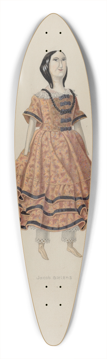 Jacob Gielens - Doll 39.3 inch art pintail longboard deck